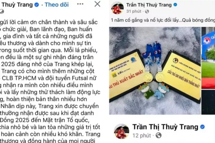 Thùy Trang chủ động khép lại ồn ào Quả bóng vàng