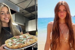 Thợ làm bánh pizza gây 'sốt' với vẻ ngoài nóng bỏng