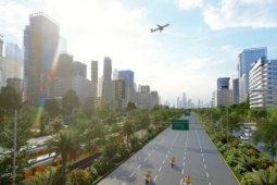 Hình dáng đường nối sân bay Gia Bình với Hà Nội