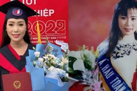 Á hậu Việt học tiến sĩ ở tuổi 54: Là giám đốc sân khấu kịch, hôn nhân viên mãn