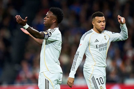 Lộ diện thống kê chứng minh Mbappe "lười biếng", fan Real thông cảm cho Vinicius