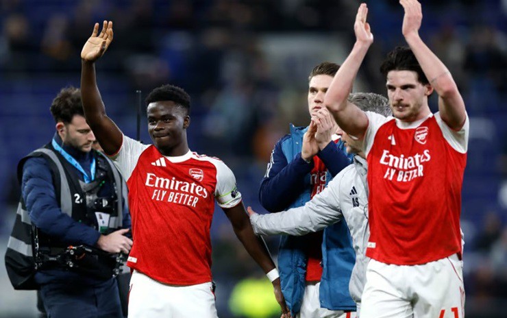 Bukayo Saka và Declan Rice tiếp tục đóng vai trò then chốt trong tham vọng của Arsenal
