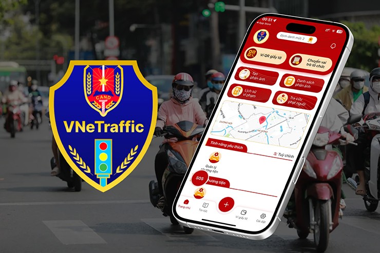 Giao diện và logo của ứng dụng VNeTraffic