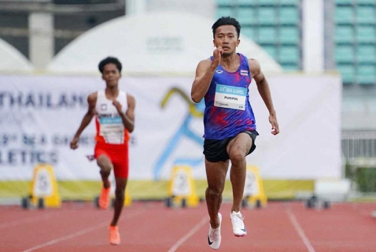Puripol Boonsorn gây sững sờ khi trở thành người Đông Nam Á đầu tiên chạy 100m dưới 10 giây&nbsp;
