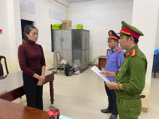 Đoàn Thị Thanh bị khởi tố bị can, bắt tạm giam (Ảnh: VKSND TP Đà Nẵng)