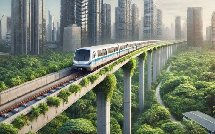 Hệ thống giao thông xanh tốc độ cao sẽ định vị lại vị trí cho các khu đô thị. (Ảnh minh hoạ).