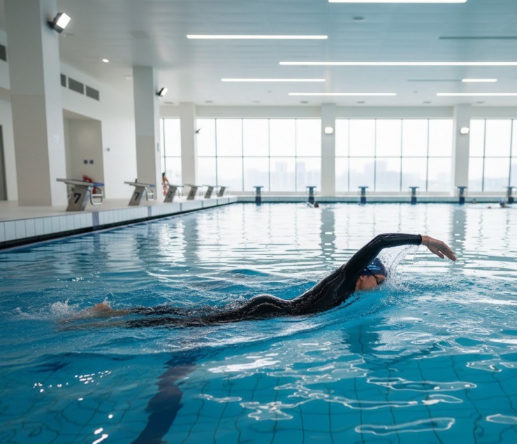 Bơi lội- bài tập toàn thân lý tưởng trong mùa đông.