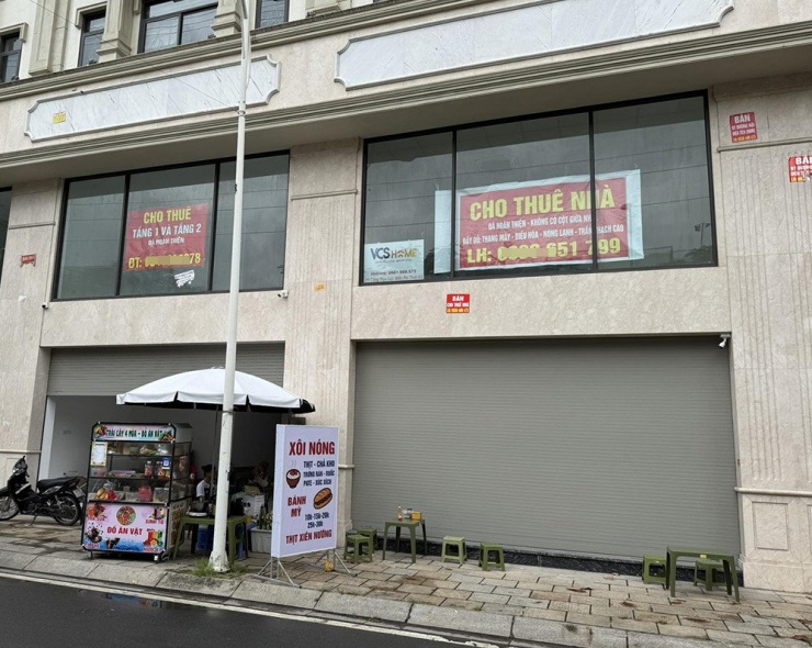 Nhiều bất động sản hạng sang treo biển cho thuê. Ảnh: D.A