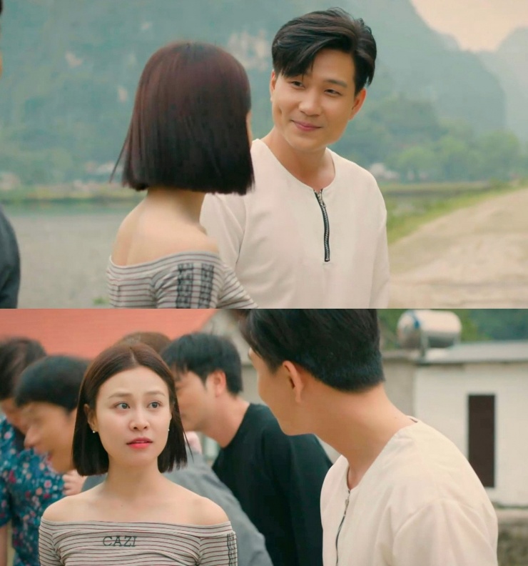 Khán giả thích thú trước màn diễn xuất ăn ý của Lê Hải và Quỳnh Châu.