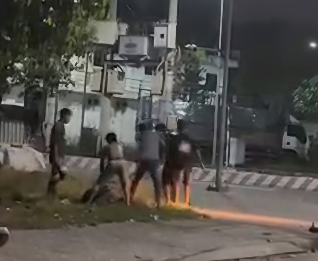Hiện trường vụ đánh hội đồng 1 nam thanh niên