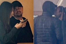 Leonardo DiCaprio 'khóa môi' bạn gái khi đi mua sắm