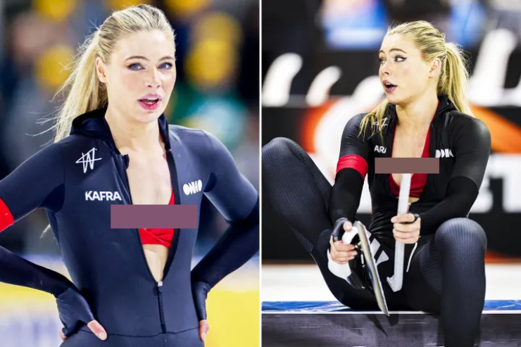 Jutta Leerdam kéo khóa áo để lộ "vòng 1"