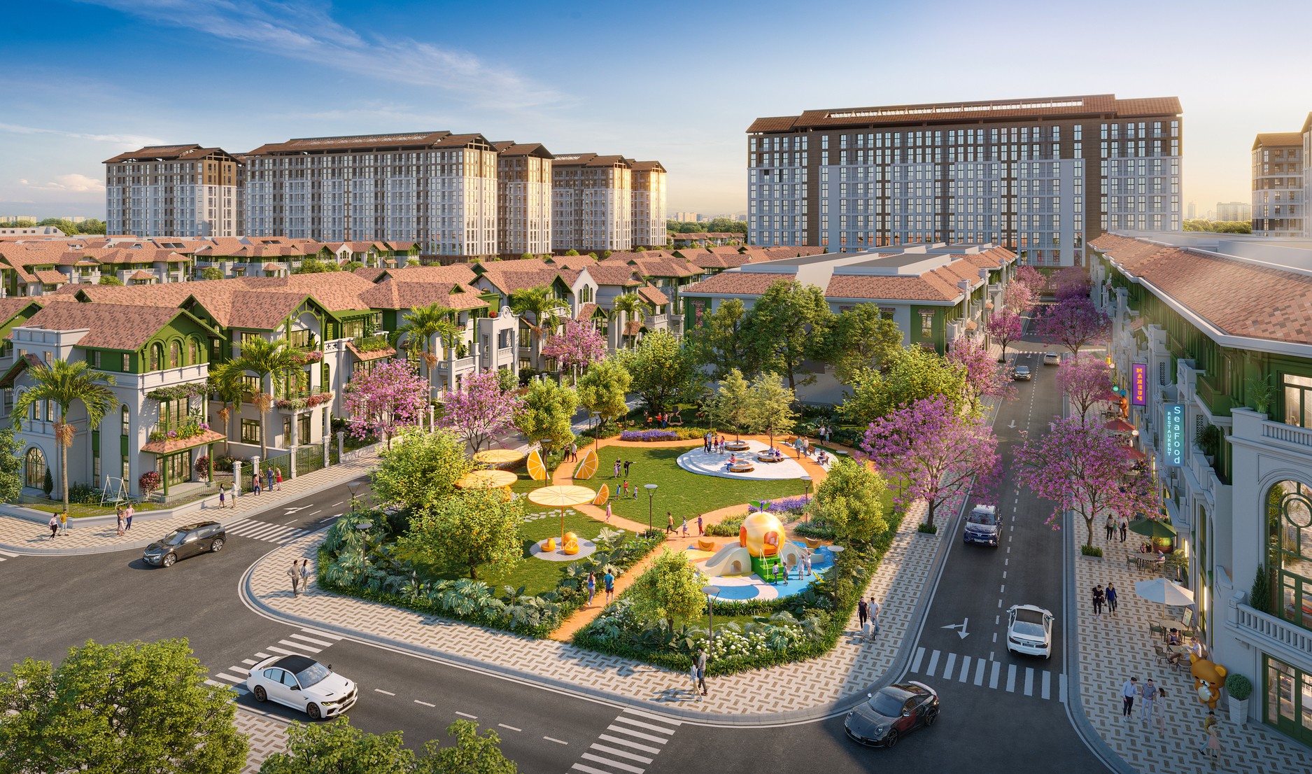 Phân khu Flora Avenue trở thành tâm điểm thị trường giai đoạn cuối năm. (Ảnh phối cảnh: Sun Property)