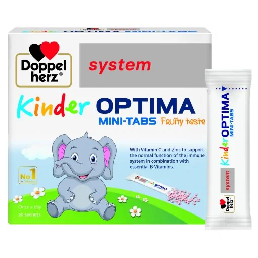 Optima Mini-tabs dạng cốm vị trái cây thơm ngon cho bé sử dụng