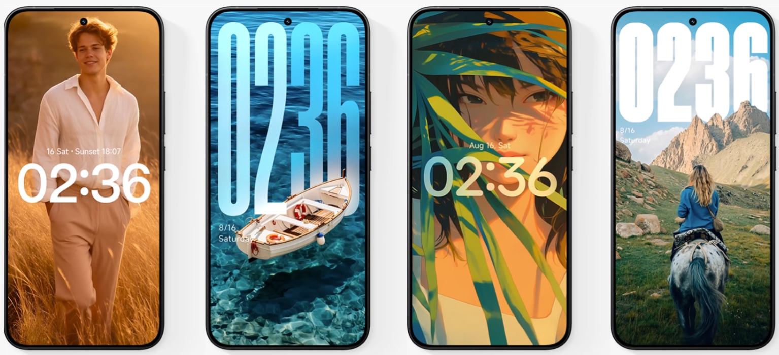 Một số tùy chọn màn hình khóa.