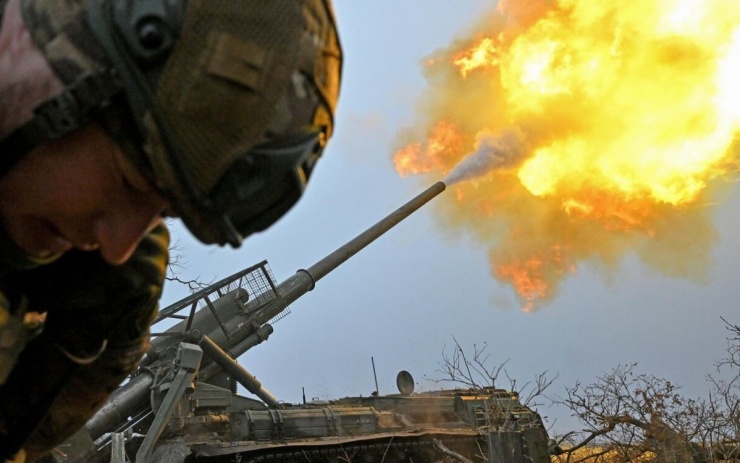 Hỏa lực pháo tự hành Nga. Ảnh: Sputnik.