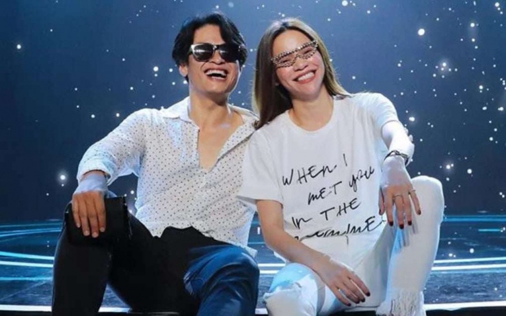 Hồ Ngọc Hà tái ngộ Hà Anh Tuấn. Ảnh: FBNV