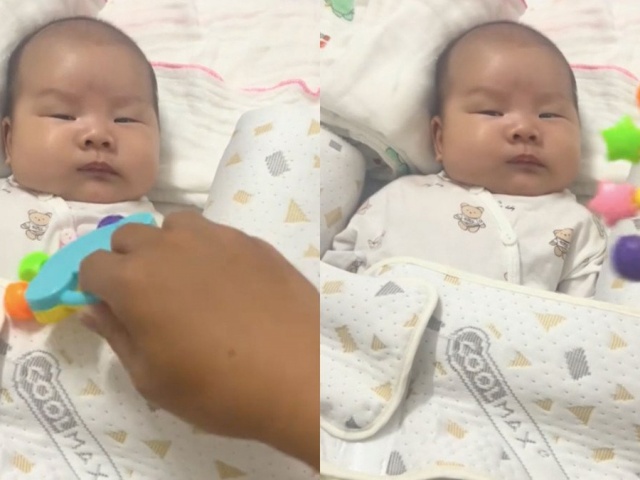 Em bé sơ sinh có khí chất 'tổng tài lạnh lùng' khiến dân mạng cười bò