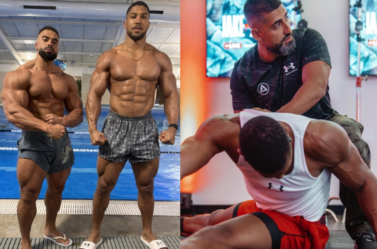 Sina Ghami (bên phải) và Kevin Latif Ayodele (bên trái) đều là 2 HLV thân cận của Joshua