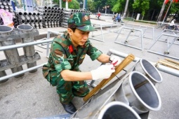 Cận cảnh các trận địa pháo hoa chào năm mới 2026 tại Hà Nội