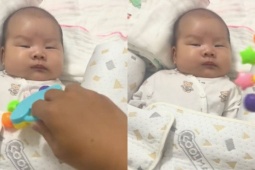 Em bé sơ sinh có khí chất 'tổng tài lạnh lùng' khiến dân mạng cười bò