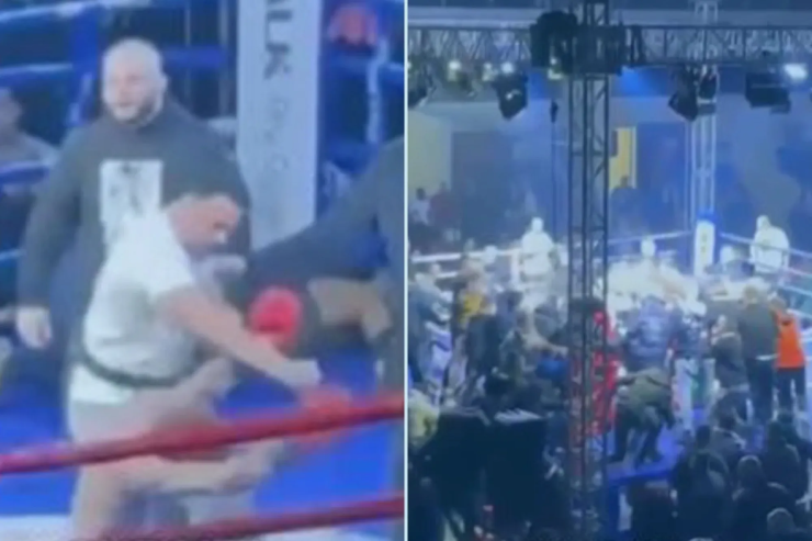 Cảnh tượng kinh hoàng, 50 người xông lên võ đài ẩu đả