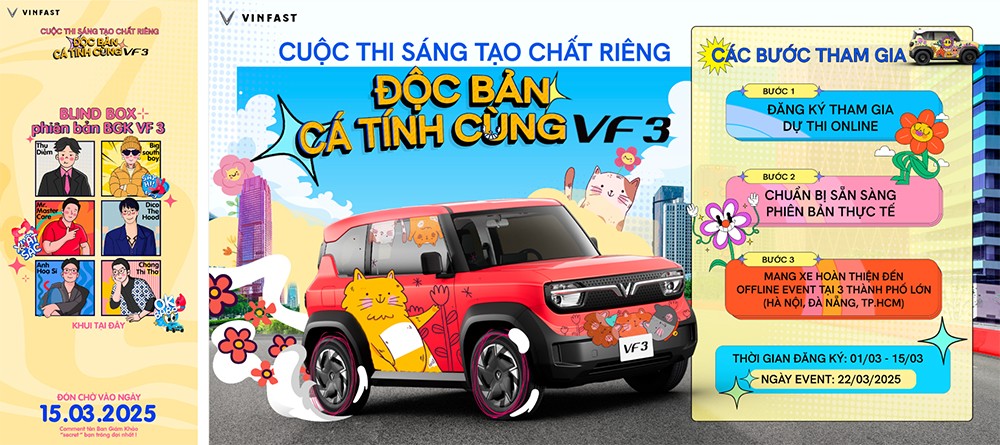 Vòng thi offline tại 3 thành phố lớn với tổng giải thưởng lên đến 650.000.000 đồng.