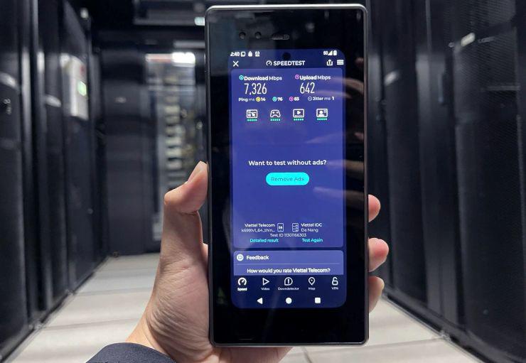 Đo kiểm tốc độ mạng 5G&nbsp;Advanced thử nghiệm tại Việt Nam.