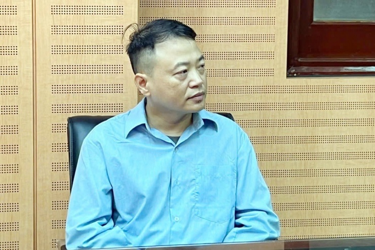 Ông Bình tại cơ quan điều tra.