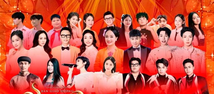 Dàn nghệ sĩ tham gia chương trình. Ảnh: VTV