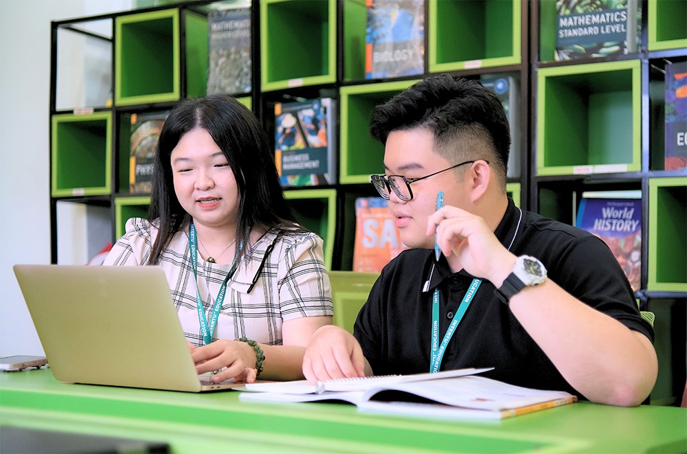 Buổi kiểm tra năng lực đầu vào của học viên tại Intertu Education. (Ảnh Intertu Education)