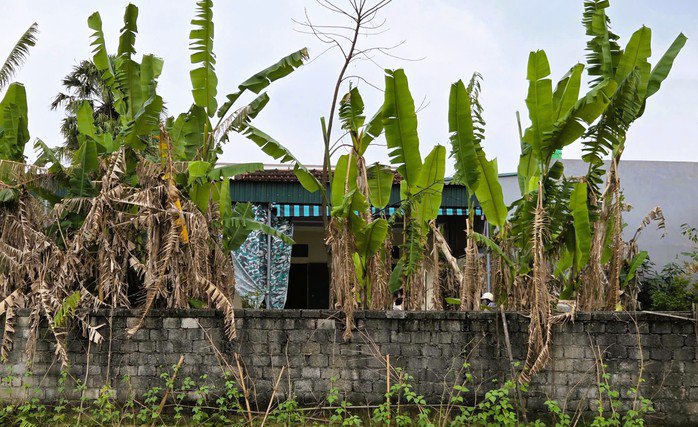 Ngôi nhà bà N., nơi Dương Văn Khánh mang dao tới chém chết vợ