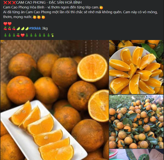 Cam Cao Phong được rao bán tràn ngập thị trường với mức giá tương đối rẻ.