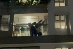 CLIP: Nam thanh niên định nhảy lầu ở chung cư Q7 Boulevard