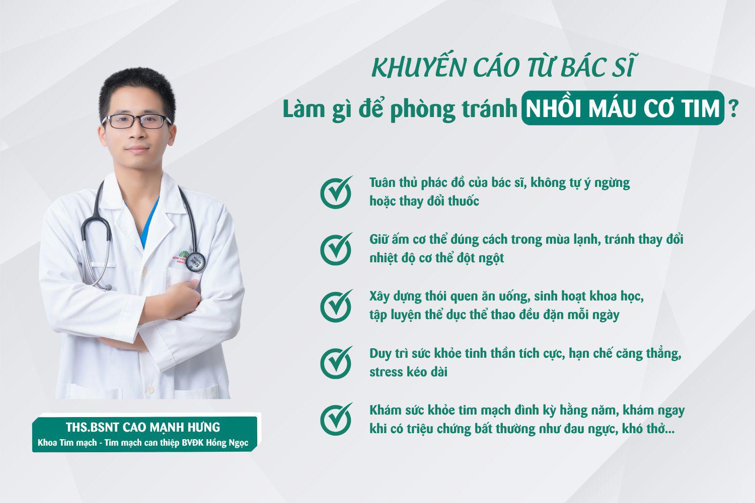 Khuyến cáo từ bác sĩ chuyên khoa Tim mạch: Cách phòng tránh nhồi máu cơ tim khi trời lạnh