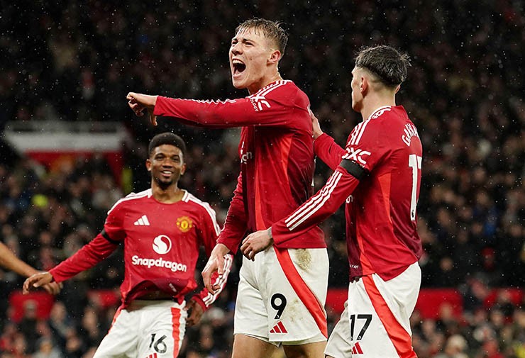 Hojlund không gặt hái thành công ở MU