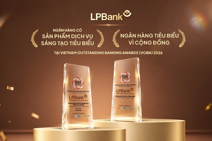 LPBank được vinh danh ở 2 hạng mục tại Giải thưởng Ngân hàng Việt Nam tiêu biểu 2026