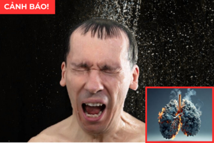Tắm kiểu này chỉ gây “hủy hoại” phổi, dừng lại ngay nếu không muốn làm bạn với máy thở cả đời!