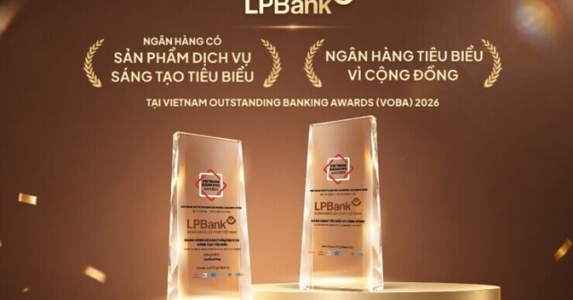 LPBank được vinh danh ở 2 hạng mục tại Giải thưởng Ngân hàng Việt Nam tiêu biểu 2026