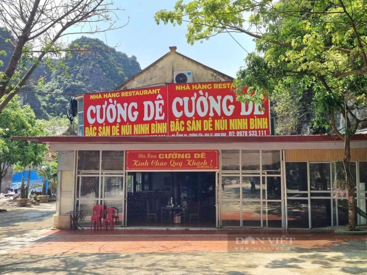 Nhà hàng Cường Dê&nbsp; (tỉnh Ninh Bình), nơi xảy vụ nhân viên cầm điếu cày đuổi đánh người quay video. Ảnh: Vũ Thượng
