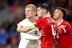 Video bóng đá Xứ Wales - Na Uy: Thẻ đỏ bước ngoặt, khống chế Haaland (Nations League)