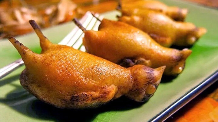 Những chú chim họa mi bị vỗ béo trước khi đem đi nướng. (Ảnh: Pinterest)