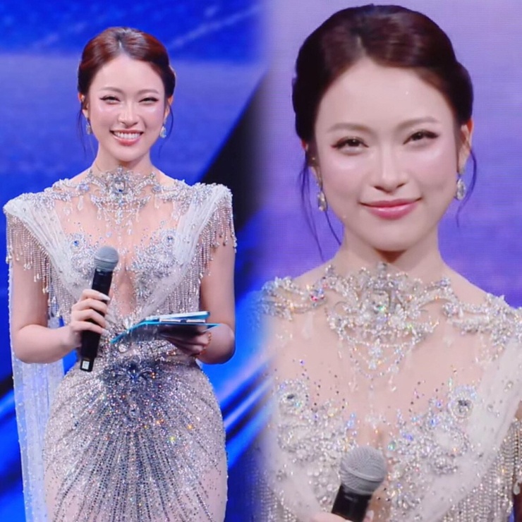 Khánh Vy được khen "nét đẹp tri thức" tại chung kết Miss Universe Vietnam 2026.&nbsp;