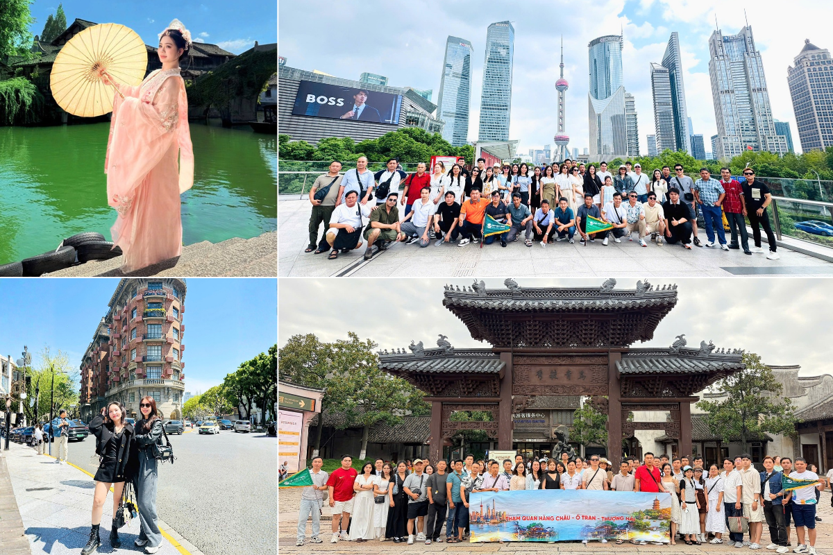 Nhiều điểm đến hấp dẫn trong hành trình tour Thượng Hải - Ô Trấn - Hàng Châu. Ảnh: Đất Việt Tour
