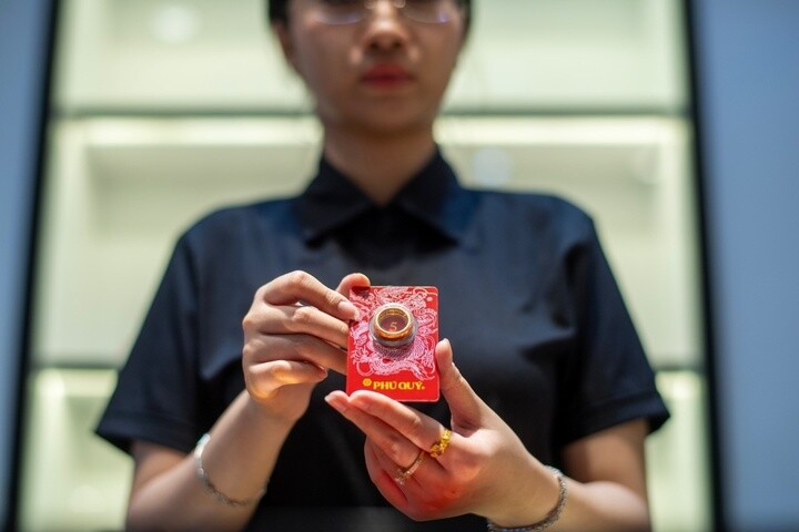 Giá vàng hôm nay giảm nhẹ. (Ảnh: Minh Đức).