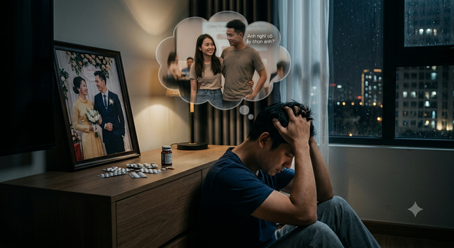 Điều đáng sợ nhất là mỗi khi nhìn thấy đồng nghiệp kia, Sơn lại nhớ đến lời thú nhận của vợ trong đêm tân hôn, rồi tự tưởng tượng ra những điều khiến bản thân càng thêm đau đớn. Ảnh minh họa