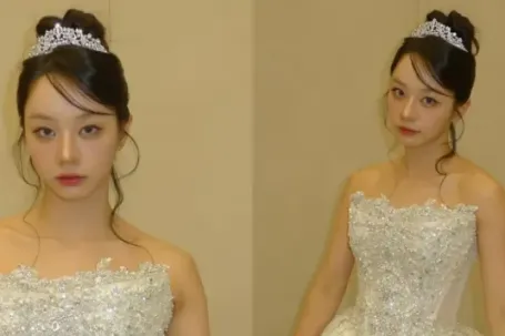 Hyeri hé lộ hình ảnh mặc váy cưới