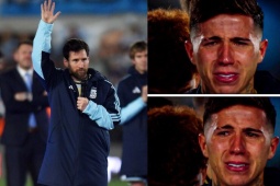 Messi nói lời cuối cùng ở ĐT Argentina, Enzo Fernandez khóc như đứa trẻ
