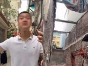 Xôn xao clip chủ nhà ‘quỵt’ tiền phá dỡ công trình ở Hà Nội