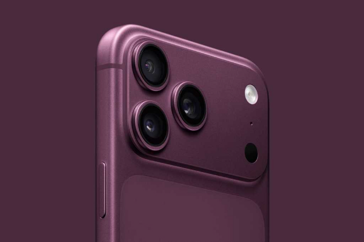 Hình ảnh mẫu iPhone 18 Pro màu Dark Cherry.